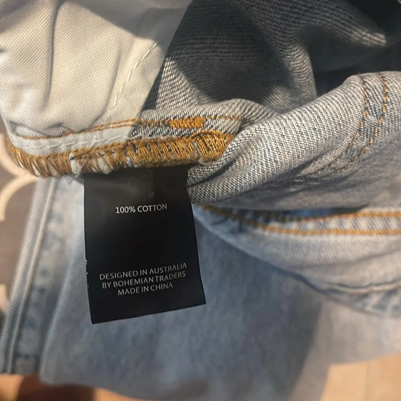 Bohemian Traders Flare Jean In Ice Blue  size 38 - Picture 9 of 11